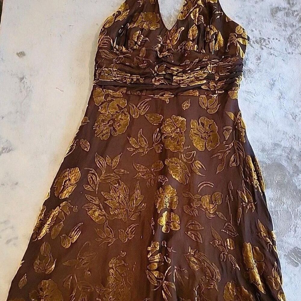 Robbie-bee Women's Gold Dress